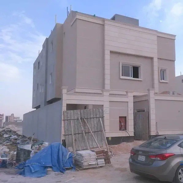 أعمال صيانة وتجديد بوية واجهة بيت دورين في عنك حي الخزامى