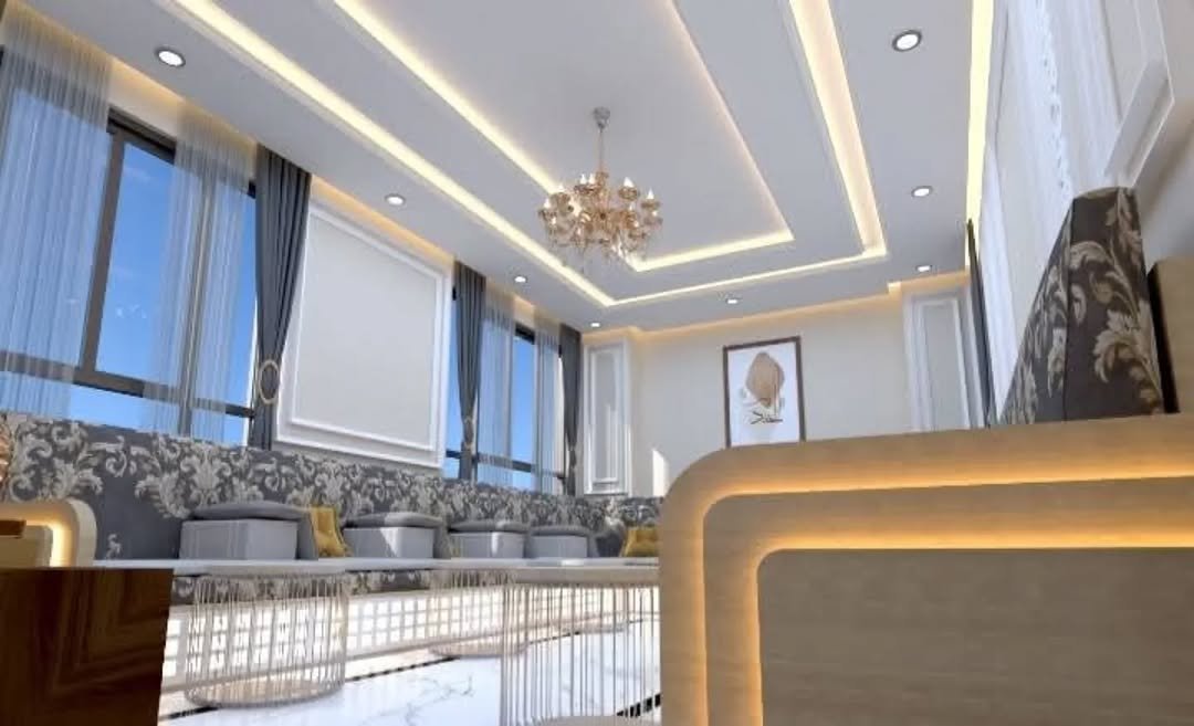 تصميم وتنفيذ ديكور مجلس رجال نيوكلاسيك بالخبر حي الحزام الذهبي
