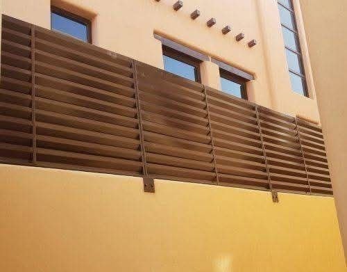 تركيب ساتر حديد شرائح لوفر على سور فيلا بالدمام حي الشاطئ الغربي
